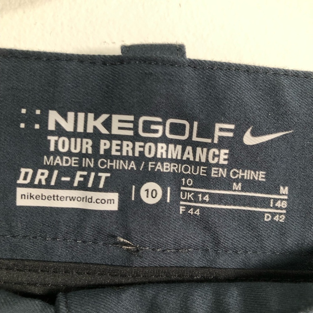Nike Golf Tour Performance Navy Pants Sz 10 DriFit Athletic Stretchy Functional - Picture 2 of 12